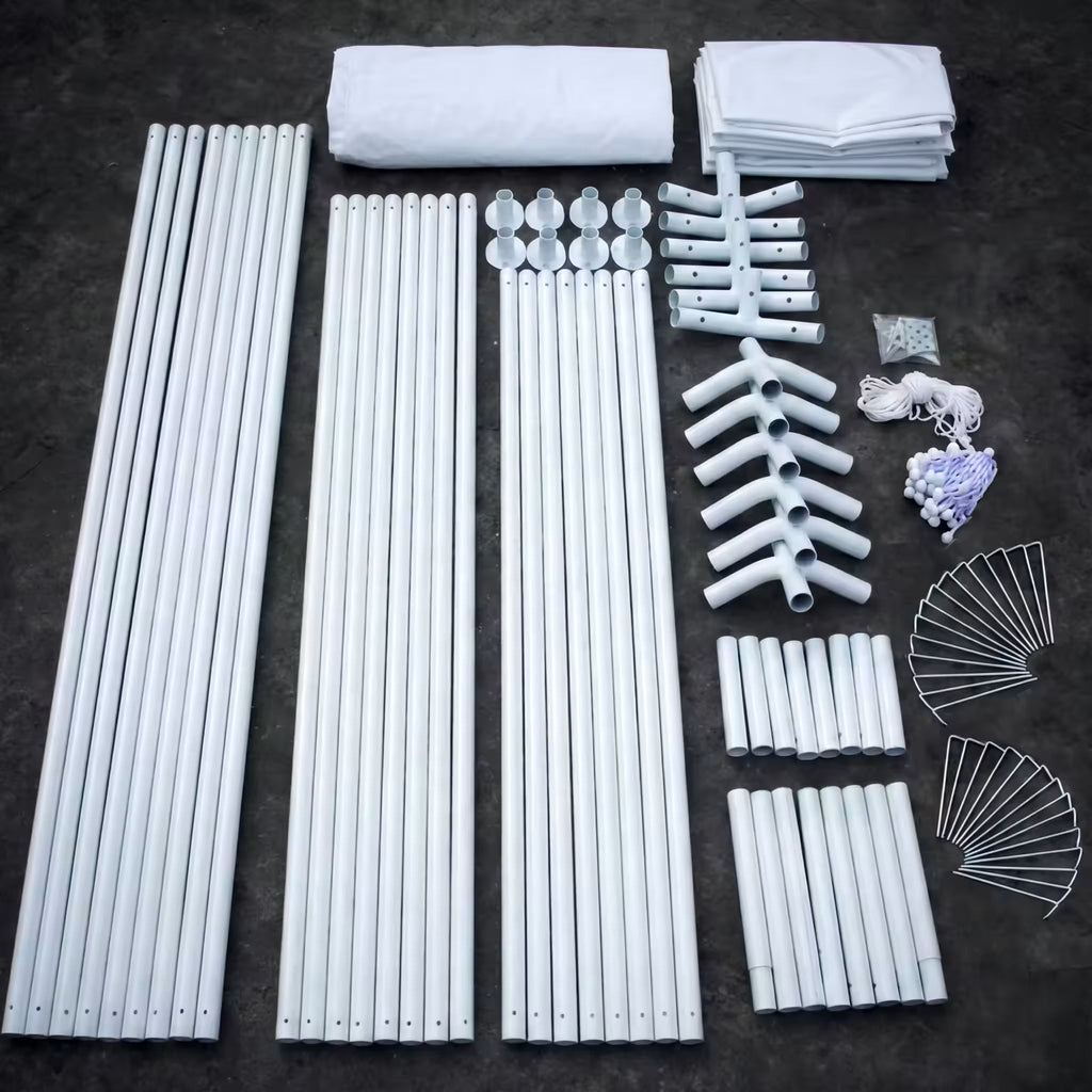 BRIMO Partyzelt 5x6m PVC Weiß