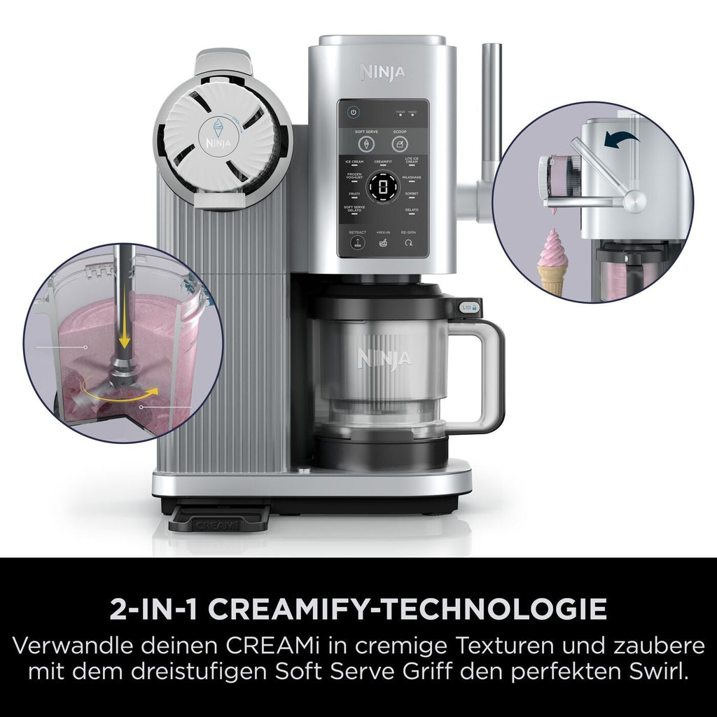 Ninja CREAMi Scoop & Swirl NC701EU Eismaschine 0,48 L