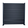 MEGA HOLZ DIYO WPC Steckzaun Set 180x184 cm Anthrazit