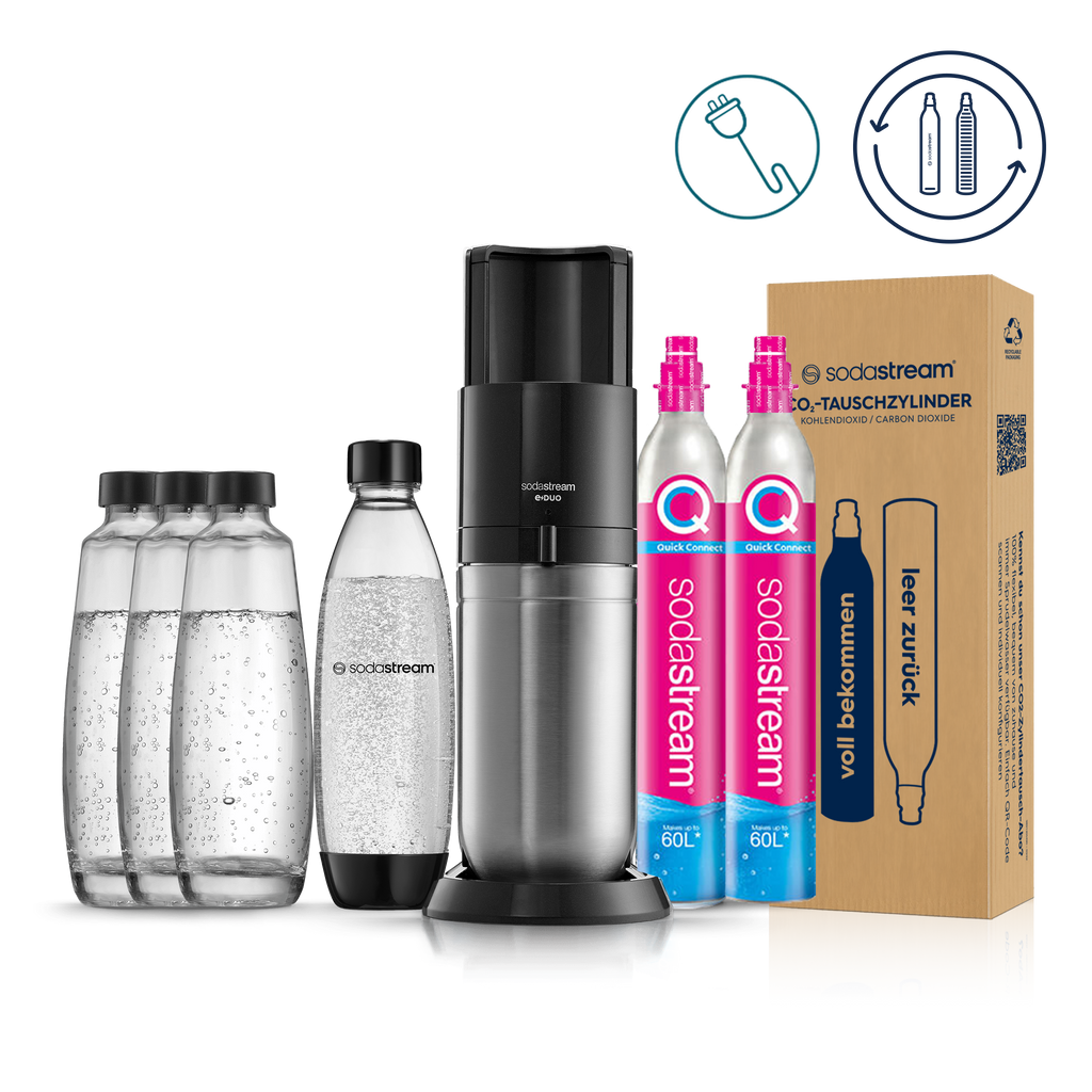 SodaStream Upgrader Sprudelpack Wassersprudler Zubehör Set Schwarz