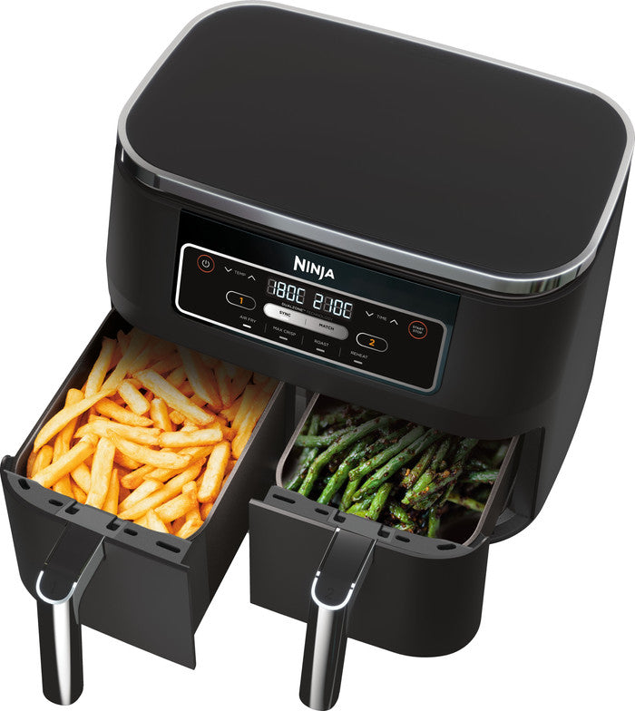 Ninja Foodi AF200EU Dual Zone Heißluftfritteuse 7,6 L