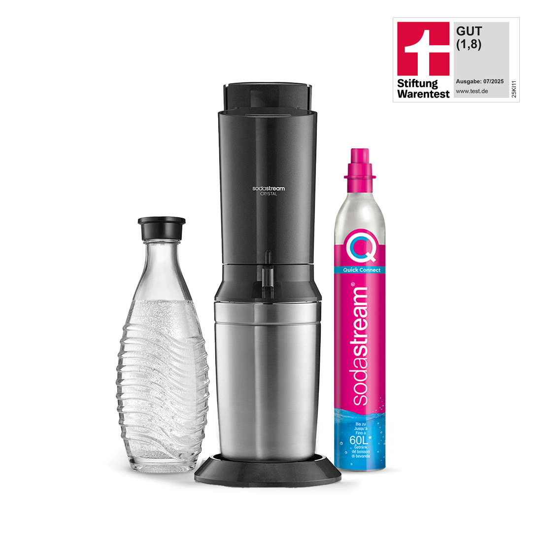 SodaStream CRYSTAL 3.0 Wassersprudler Schwarz
