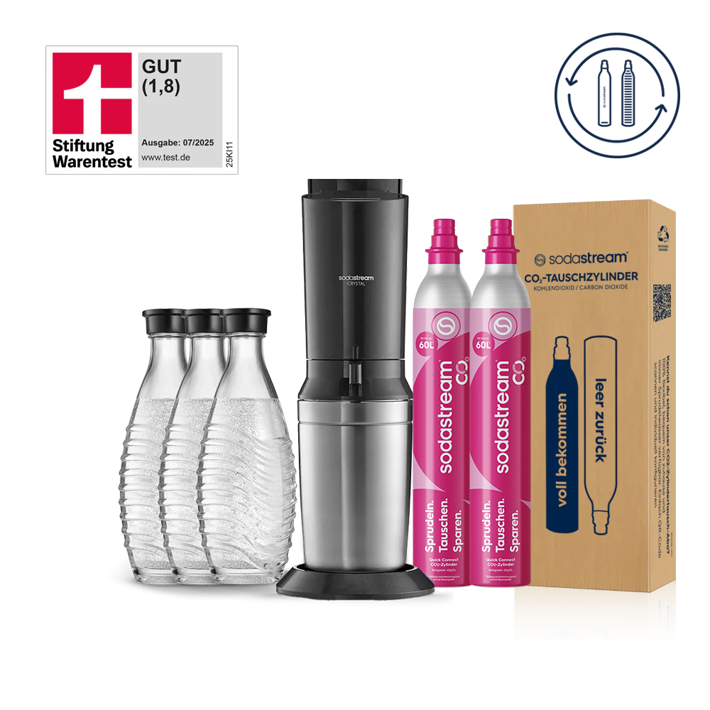 SodaStream Upgrader Sprudelpack Wassersprudler Zubehör Set Schwarz