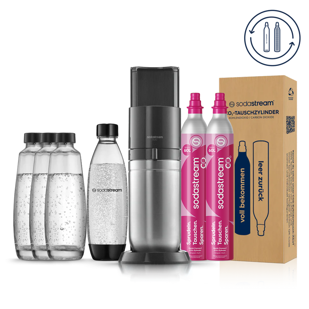 SodaStream Upgrader Sprudelpack Wassersprudler Zubehör Set Schwarz