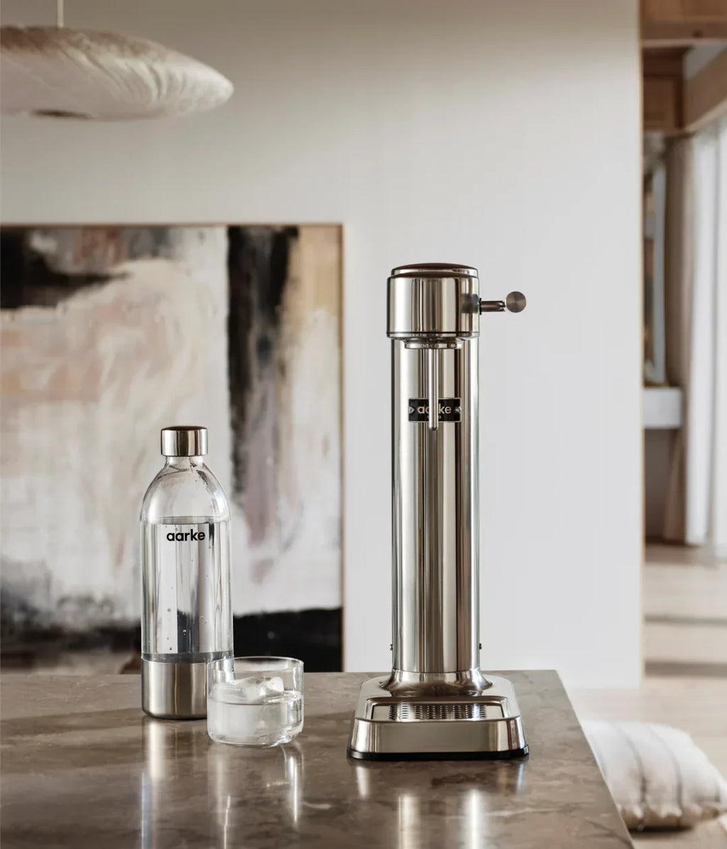 Crystal 3.0 Wassersprudler Set mit Quick-Connect Zylinder und 2 Glaskaraffen