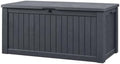 Koll living storage box, cushion box in modern wooden finish, 570 litres, 100% water-proof, with aeration to prevent horrible odours/mould, maximum weight supported by the cover: 250 kg (2 people)