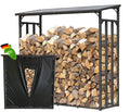 QUICK STAR 47470 Metall Kaminholzregal Aussen 1,6 m³ Anthrazit