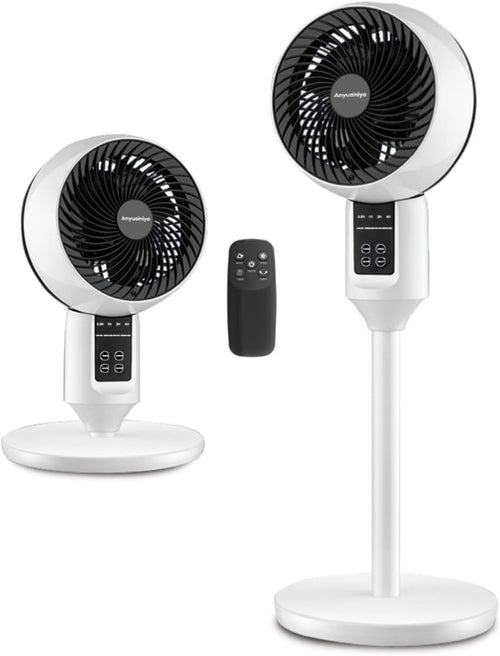 Aerion Höhenverstellbarer Standventilator mit 3D-Oszillation Weiß