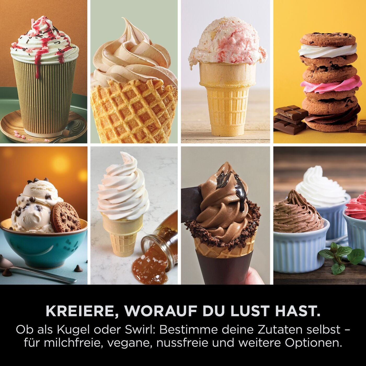 Ninja CREAMi Scoop & Swirl NC701EU Eismaschine 0,48 L