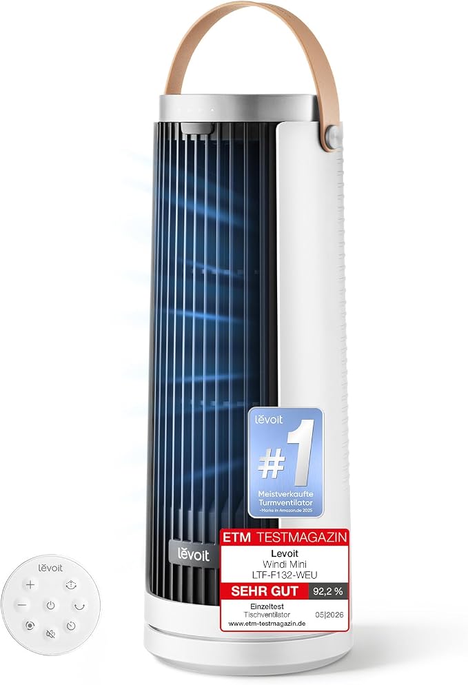 Levoit LTF-F132-WEU Windi Mini Turmventilator 7,5W
