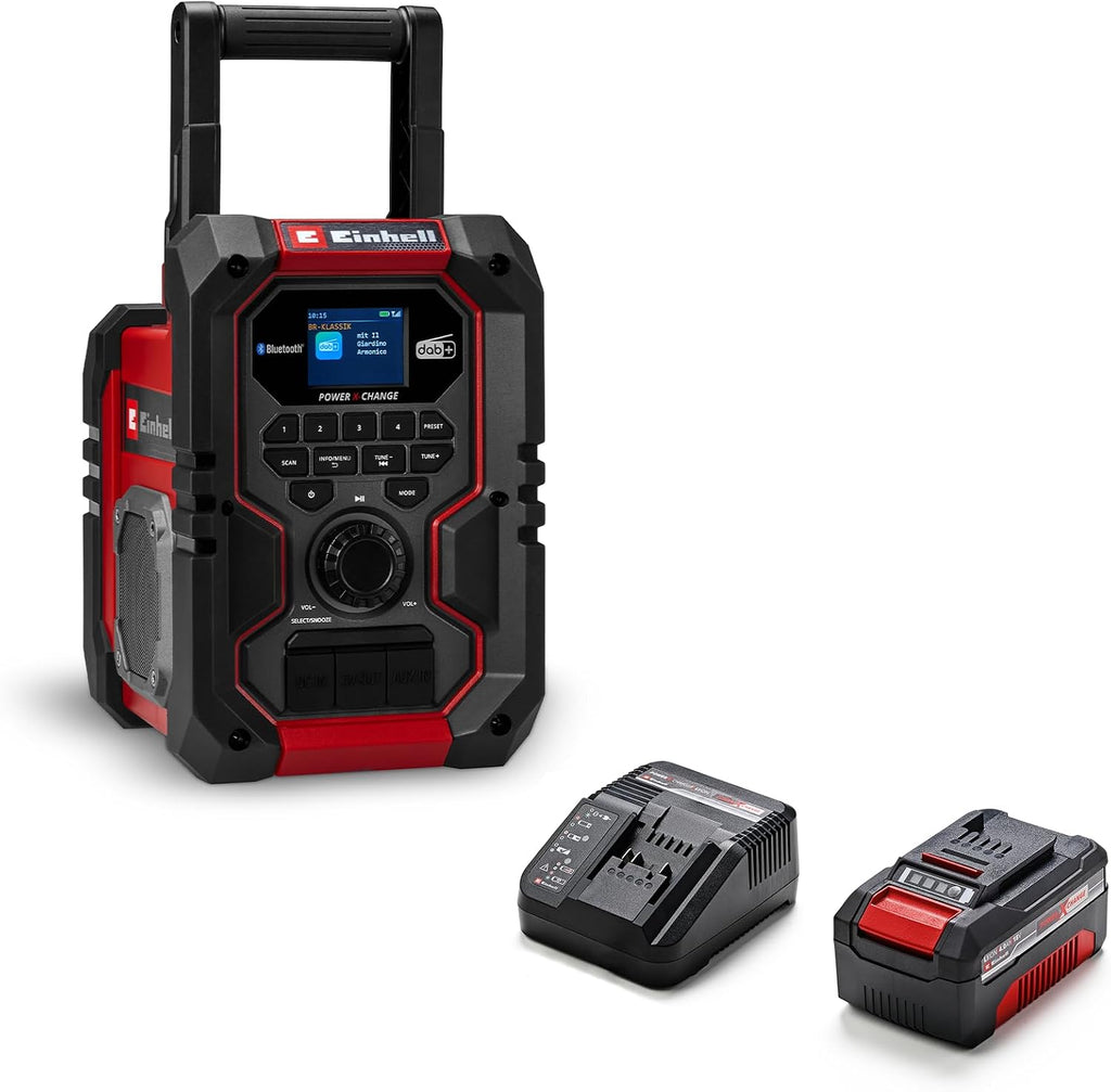 Einhell TE-CR 18 Li DAB+/FM/BT-Solo Cordless Construction Site Radio