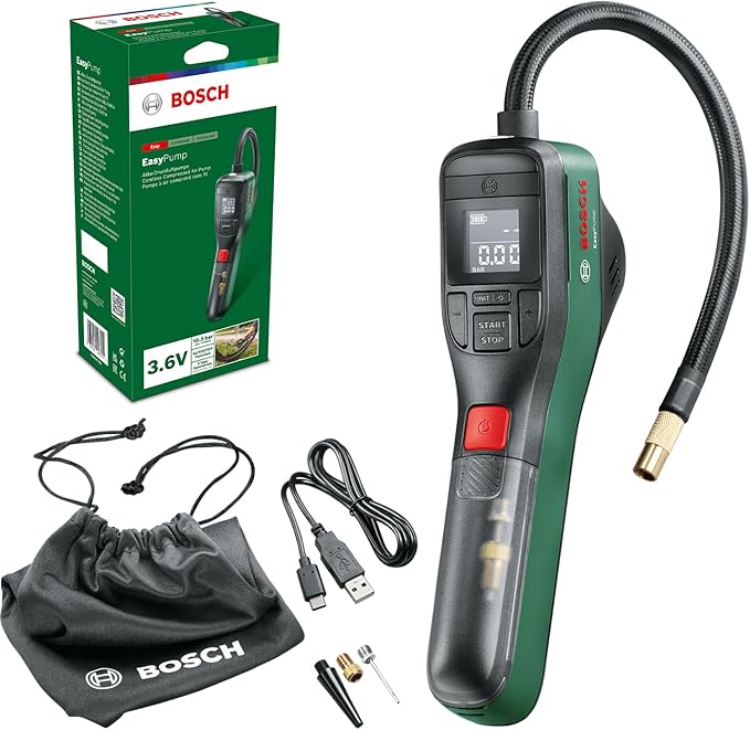 Bosch 0603947000 EasyPump Akku-Luftpumpe 10,3 bar 3,6V