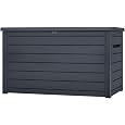 Koll living storage box, cushion box in modern wooden finish, 570 litres, 100% water-proof, with aeration to prevent horrible odours/mould, maximum weight supported by the cover: 250 kg (2 people)