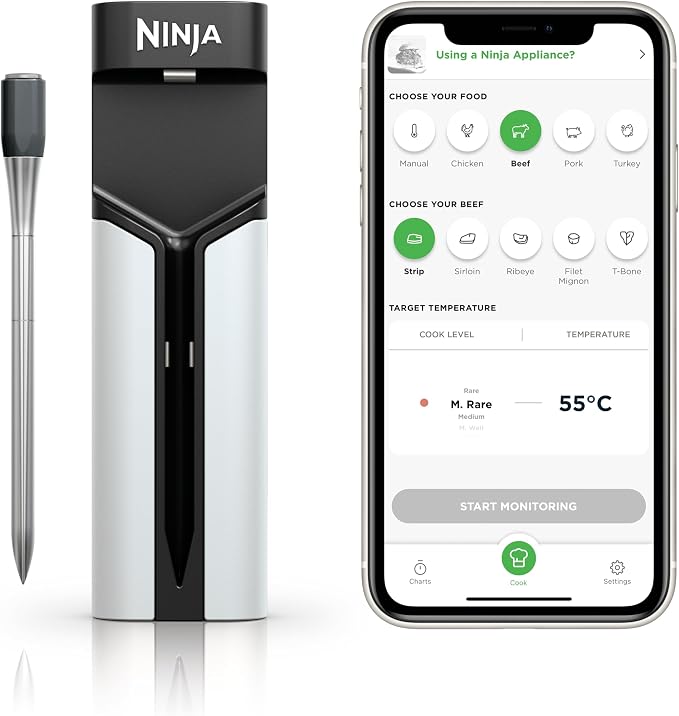 Ninja WP100EU ProChef Kabelloses Bratenthermometer 50m