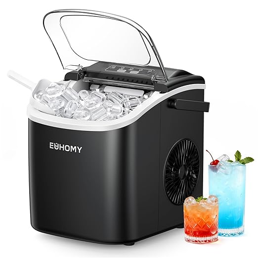 EUHOMY DE-IM06D-02-AZ-HM Eiswürfelmaschine Tragbar 12 kg/Tag