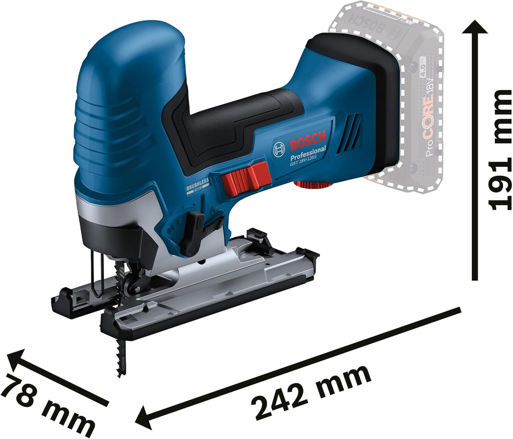 Bosch Professional 06015B2000 Akku-Stichsäge GST 18V-125 S 18V