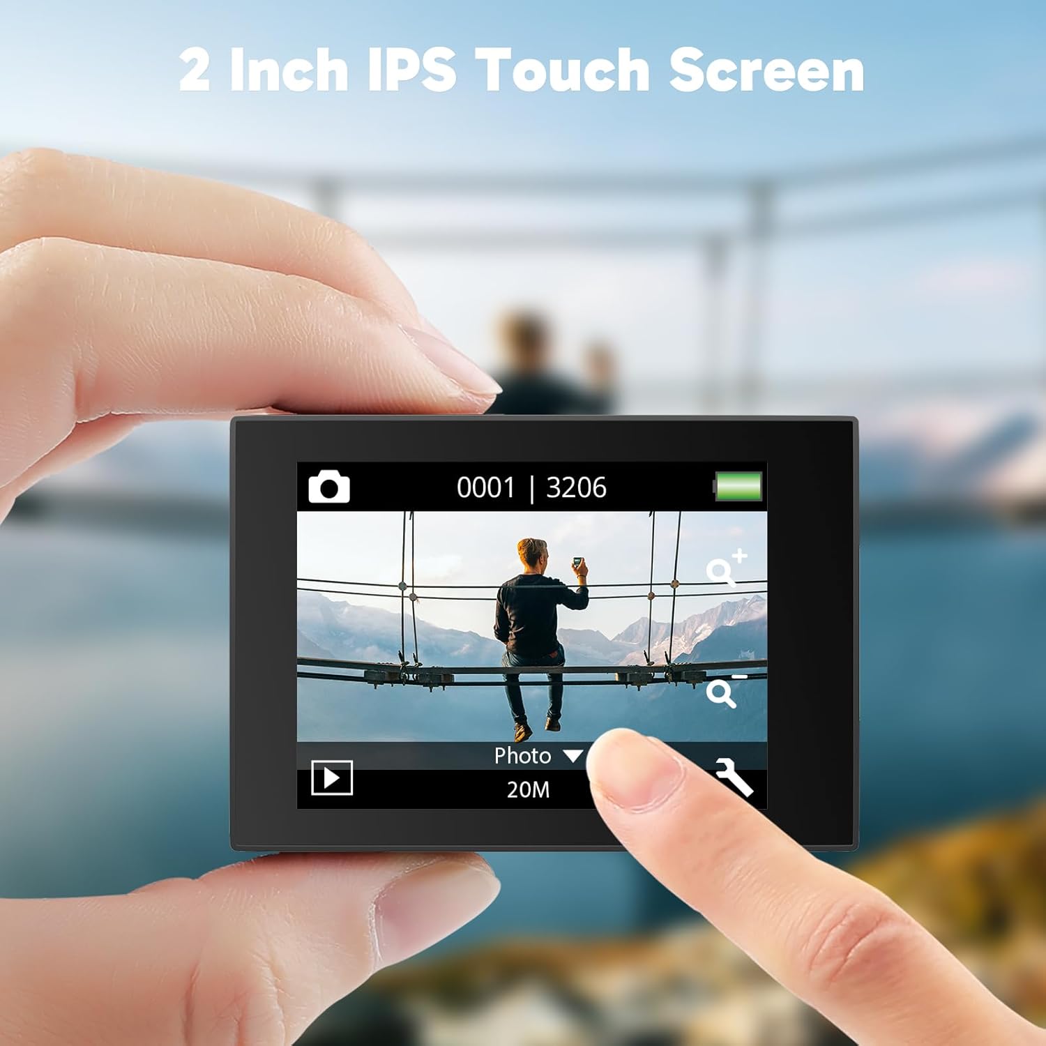 AKASO EK7000 Pro Actionkamera 4K/30fps – 20MP, EIS, 40m wasserdicht, 2" IPS Touchscreen, Schwarz