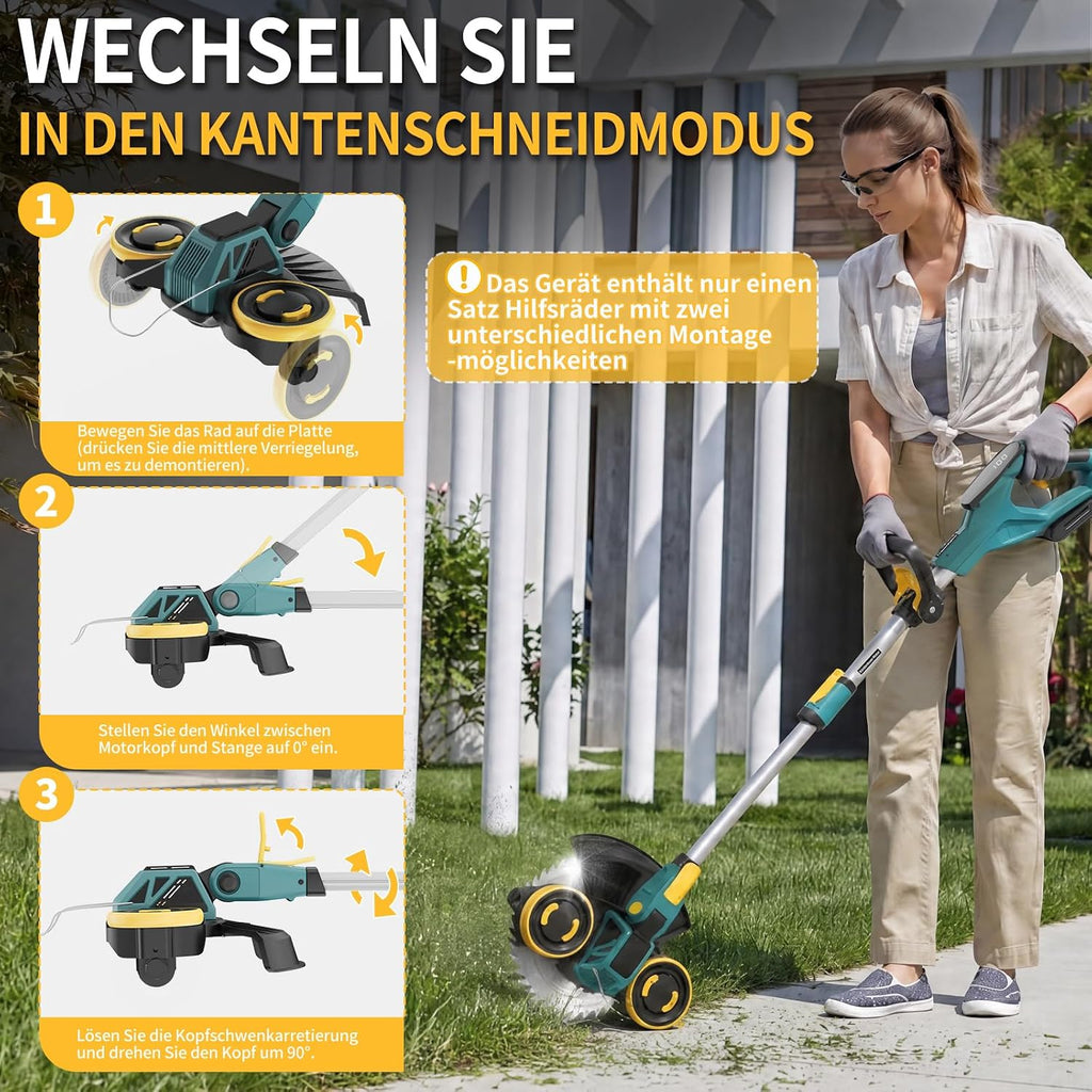 Traumheim LHGCJ Akku-Rasentrimmer 5 in 1 900W 21V