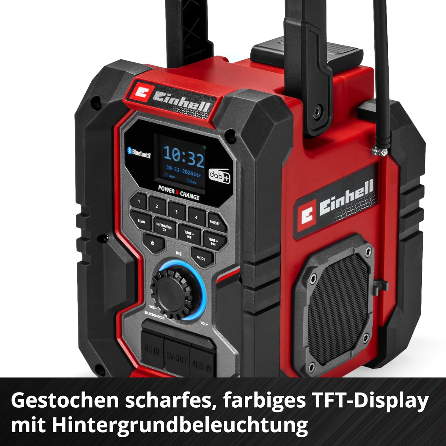 Einhell TE-CR 18 Li DAB+/FM/BT-Solo Cordless Construction Site Radio