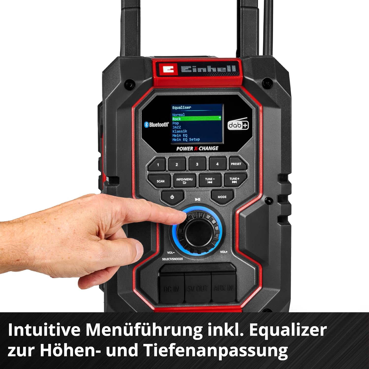 Einhell TE-CR 18 Li DAB+/FM/BT-Solo Cordless Construction Site Radio