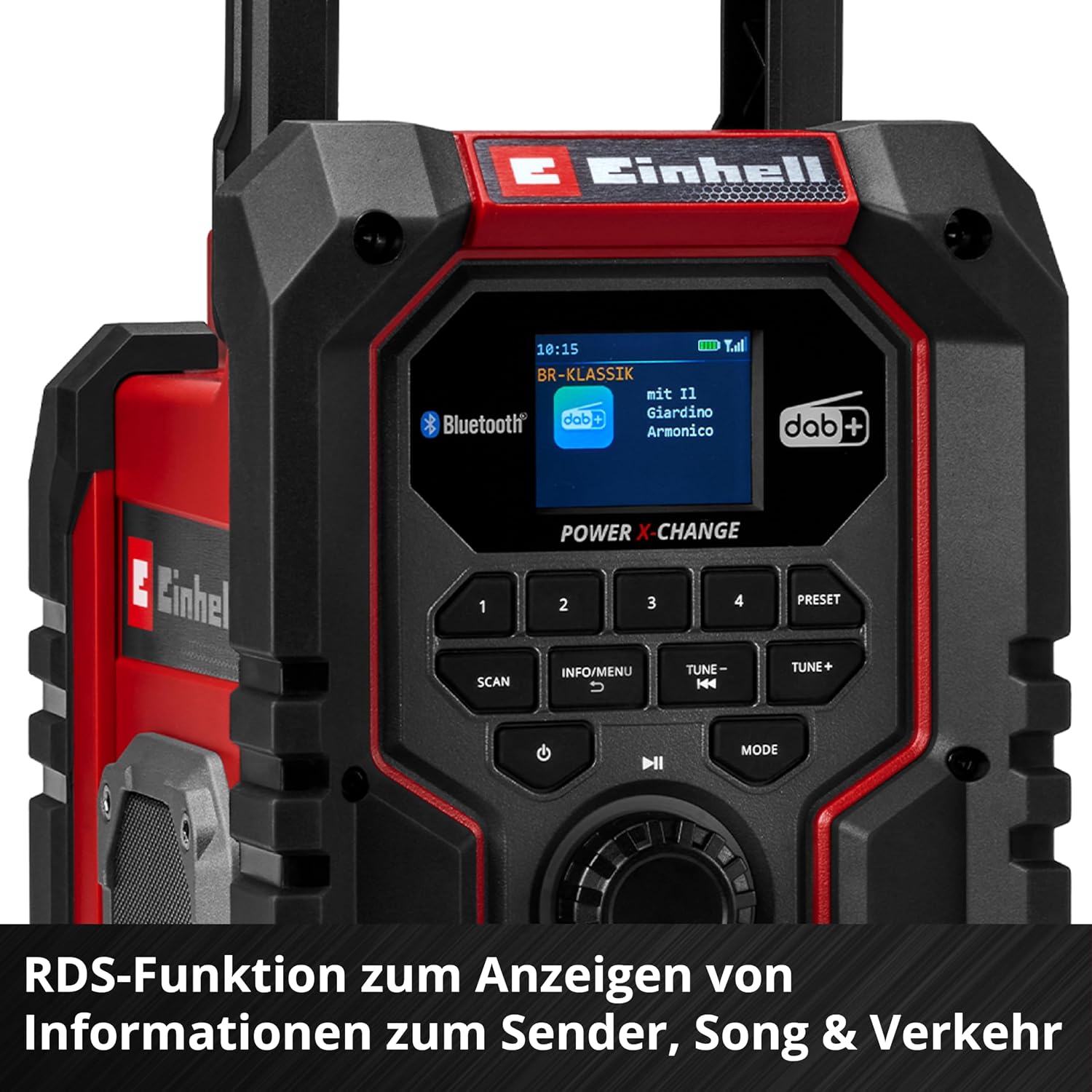 Einhell TE-CR 18 Li DAB+/FM/BT-Solo Cordless Construction Site Radio