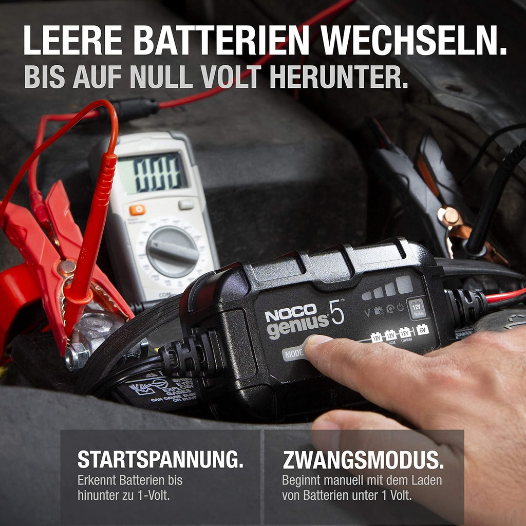 NOCO GENIUS5EU Batterieladegerät 5A Schwarz