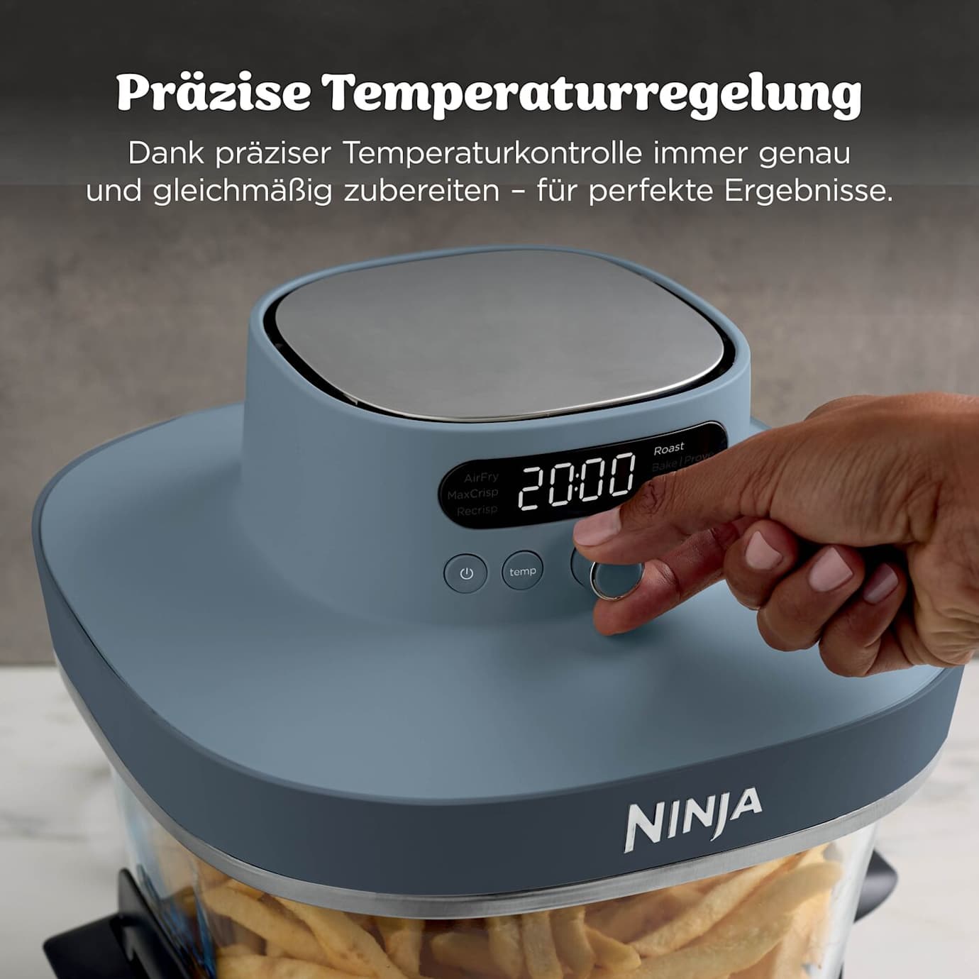 Ninja CRISPi PRO AS101EUCY Glas-Air-Fryer 5,7 L
