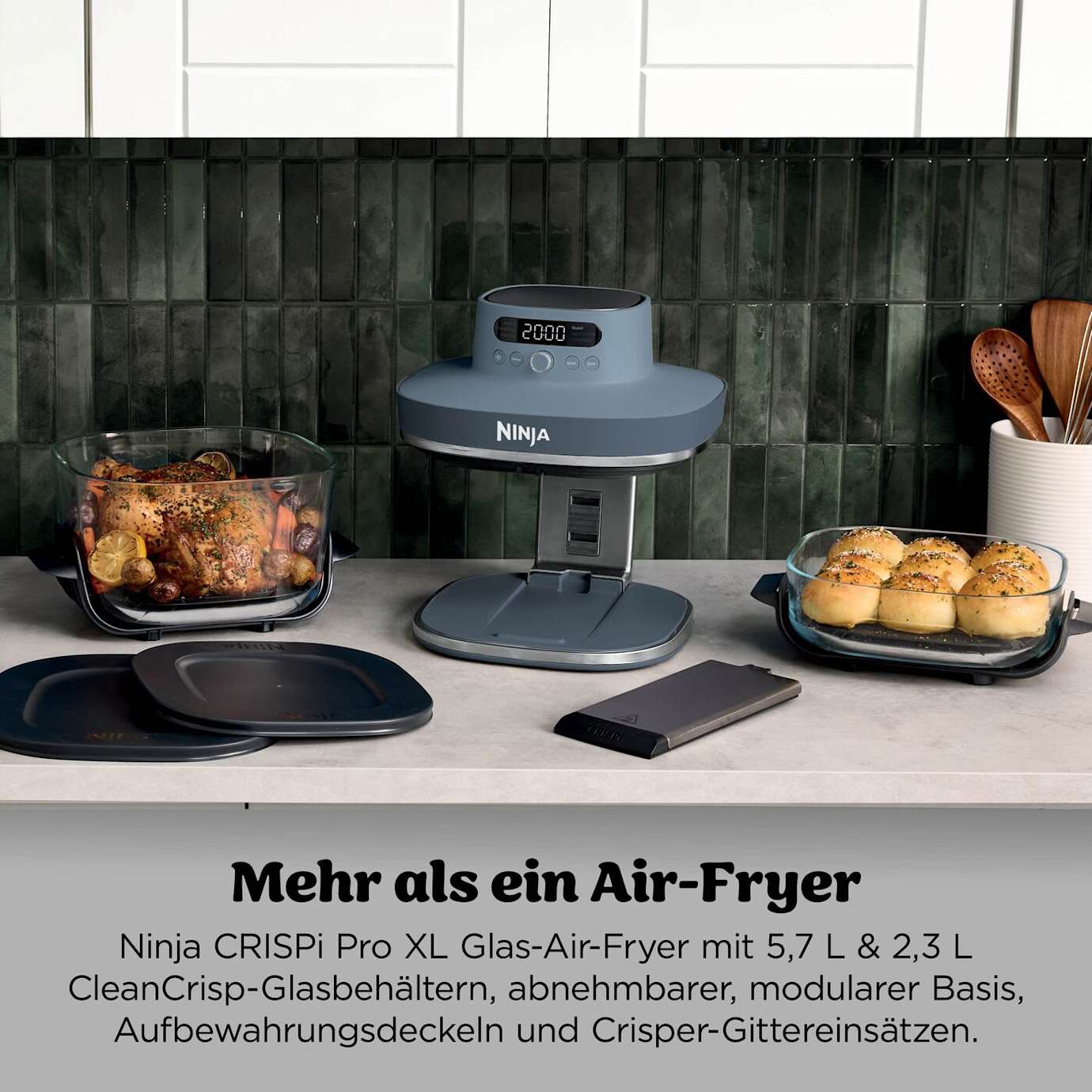 Ninja CRISPi PRO AS101EUCY Glas-Air-Fryer 5,7 L