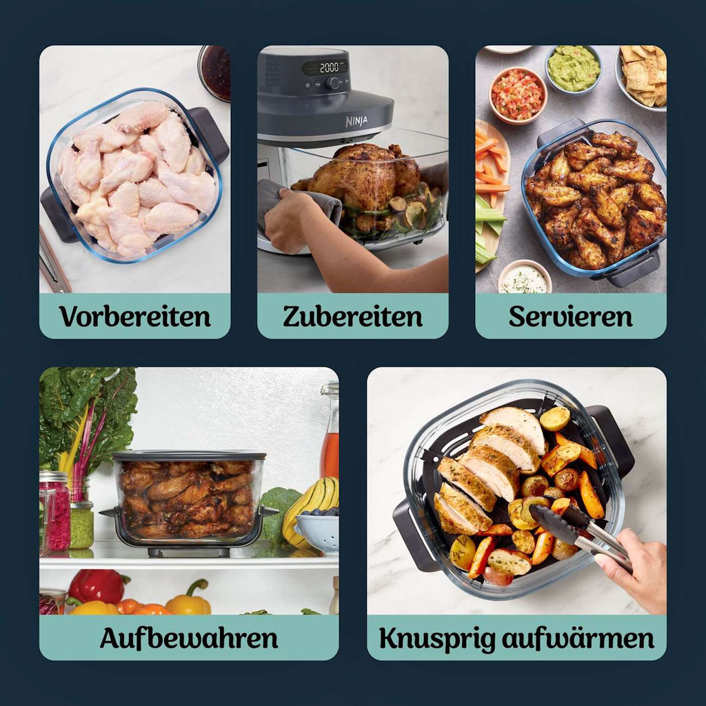 Ninja CRISPi PRO AS101EUCY Glas-Air-Fryer 5,7 L