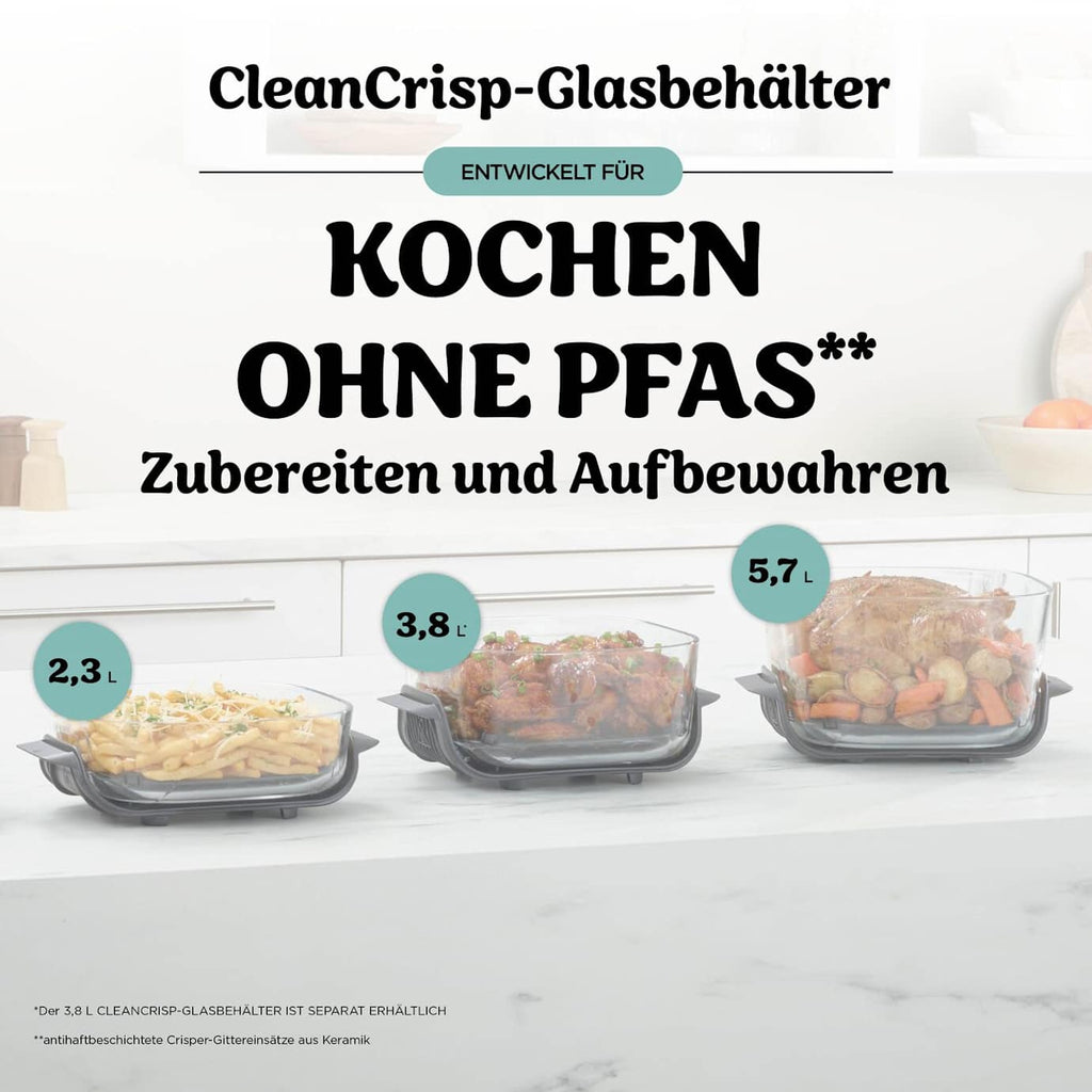 Ninja CRISPi PRO AS101EUCY Glas-Air-Fryer 5,7 L