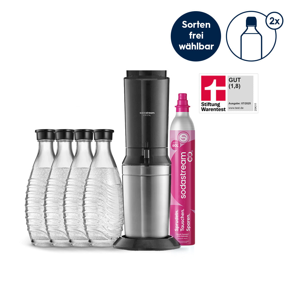 SodaStream CRYSTAL 3.0 Wassersprudler Schwarz