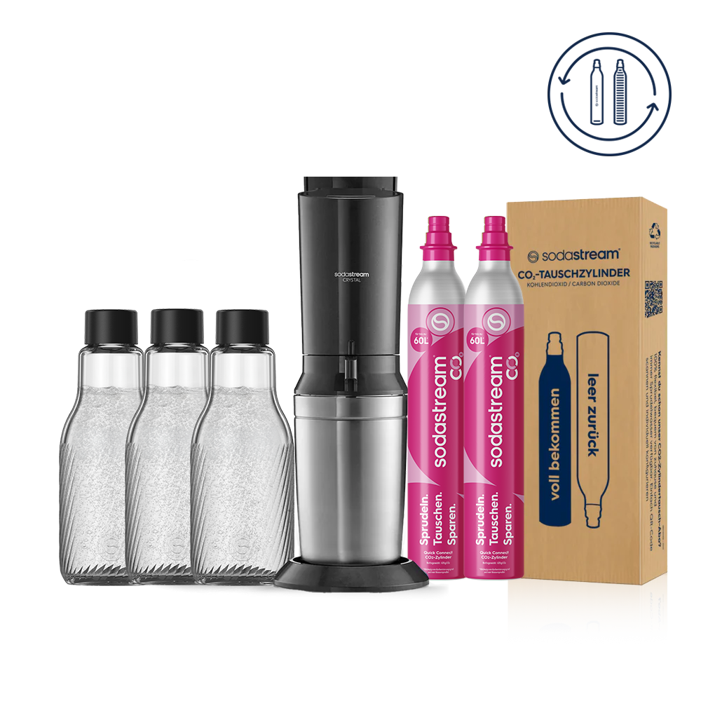 SodaStream Upgrader Sprudelpack Wassersprudler Zubehör Set Schwarz