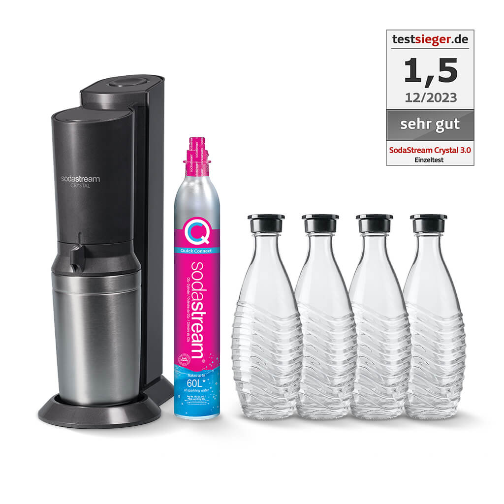 SodaStream CRYSTAL 3.0 Wassersprudler Schwarz