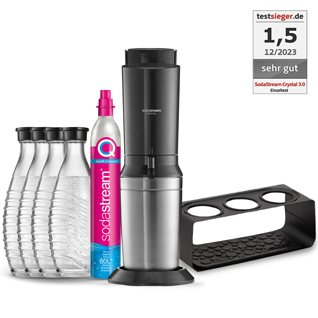 SodaStream CRYSTAL 3.0 Wassersprudler Schwarz