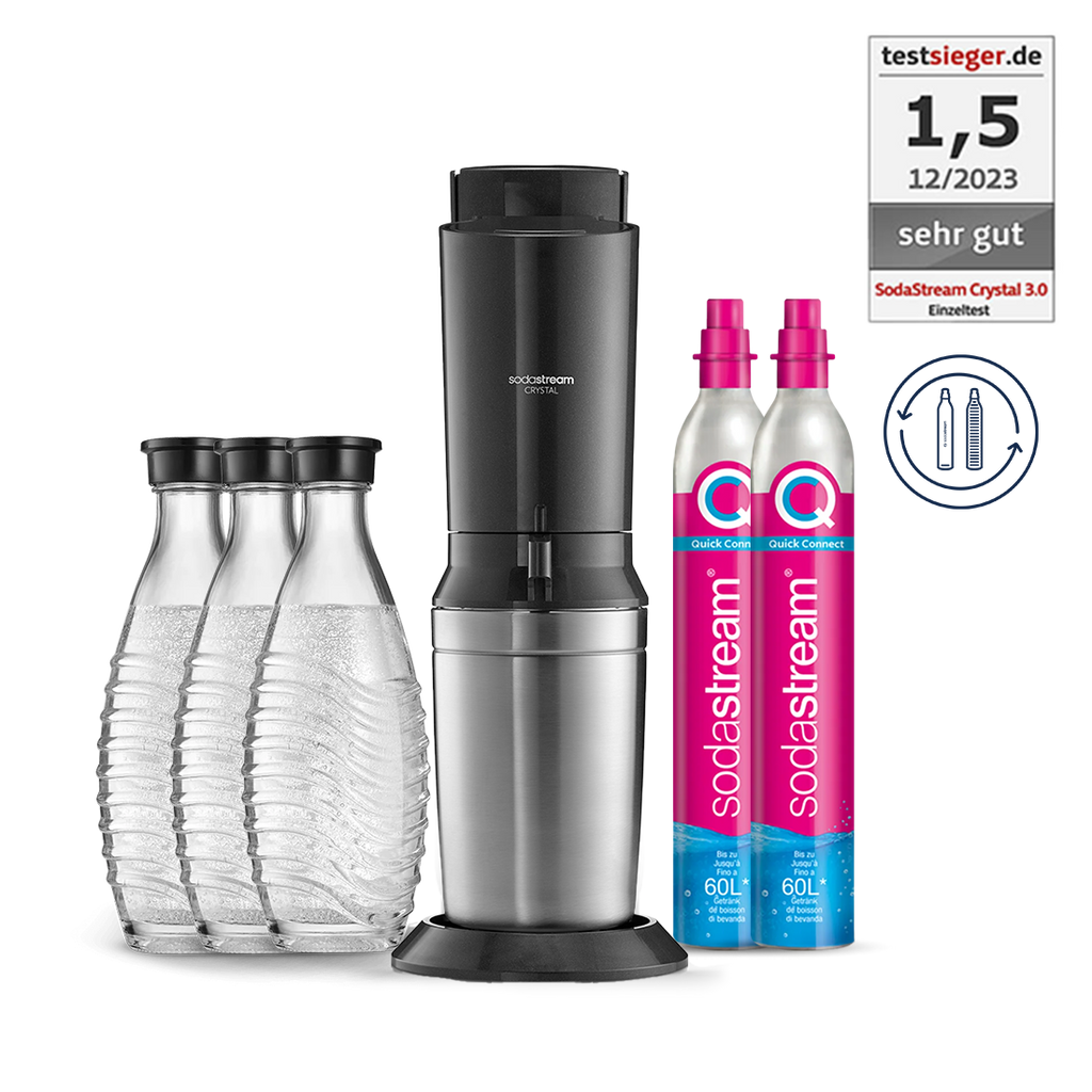 SodaStream Upgrader Sprudelpack Wassersprudler Zubehör Set Schwarz