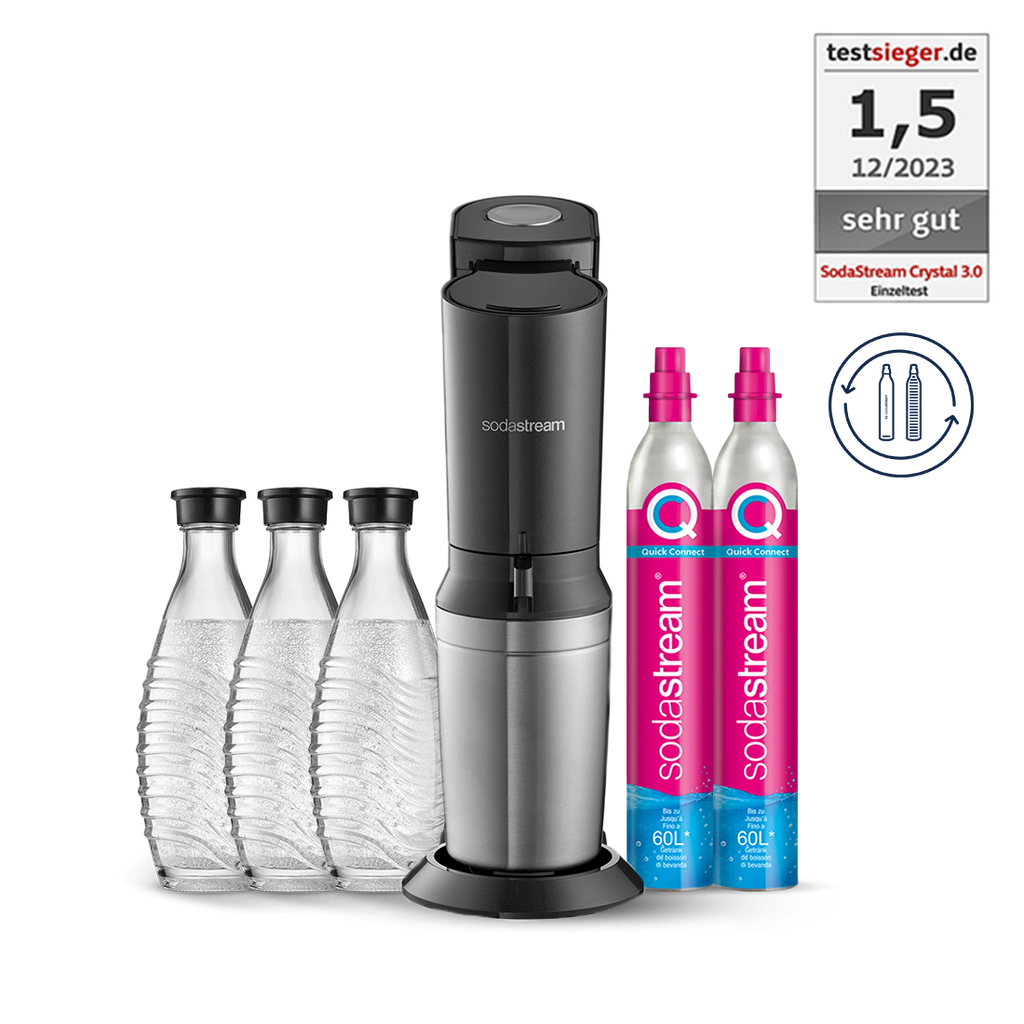 SodaStream Upgrader Sprudelpack Wassersprudler Zubehör Set Schwarz