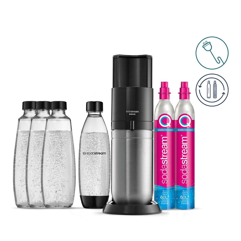 SodaStream Upgrader Sprudelpack Wassersprudler Zubehör Set Schwarz