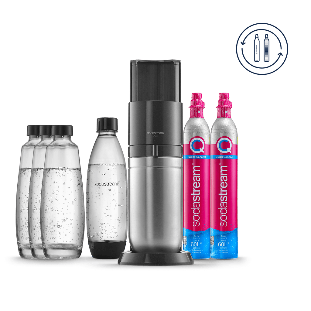 SodaStream Upgrader Sprudelpack Wassersprudler Zubehör Set Schwarz