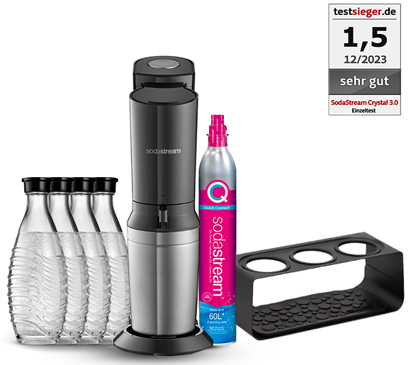 SodaStream CRYSTAL 3.0 Wassersprudler Schwarz