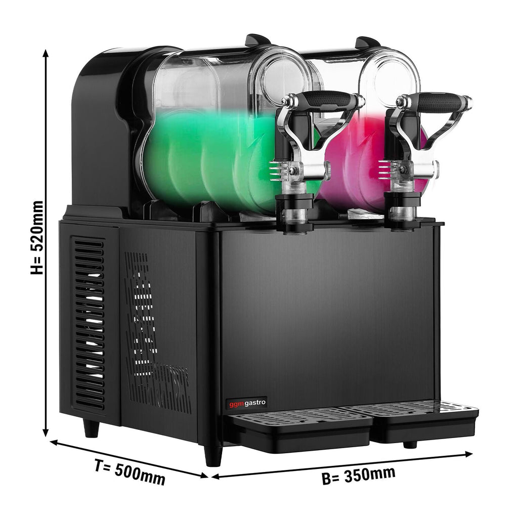 GGM Gastro SMNC6S Slush-Maschine 2x 3L 430W Schwarz