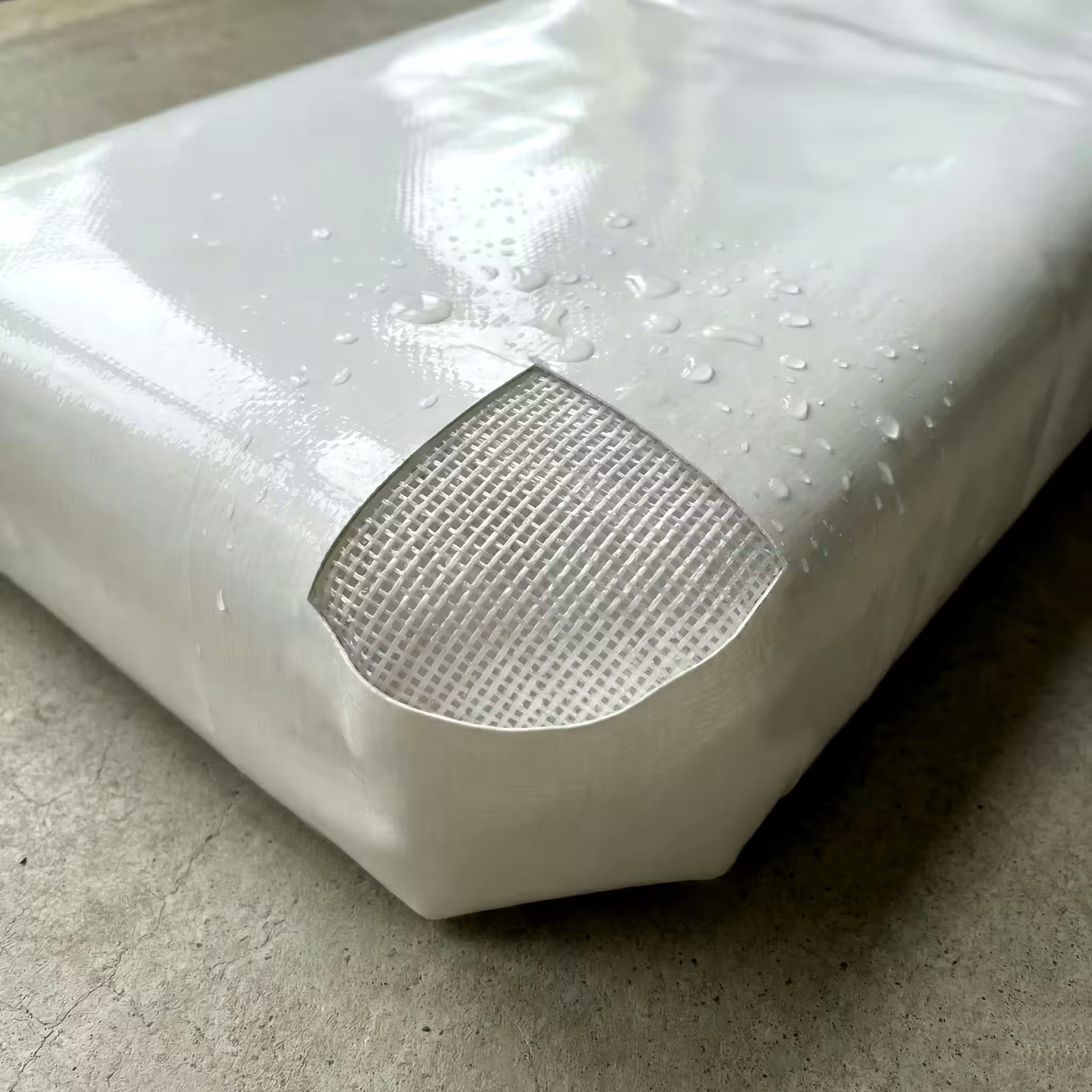 BRIMO Partyzelt 5x6m PVC Weiß