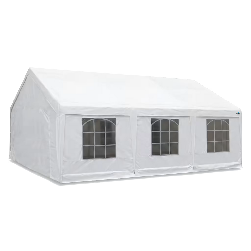 BRIMO Partyzelt 5x6m PVC Weiß