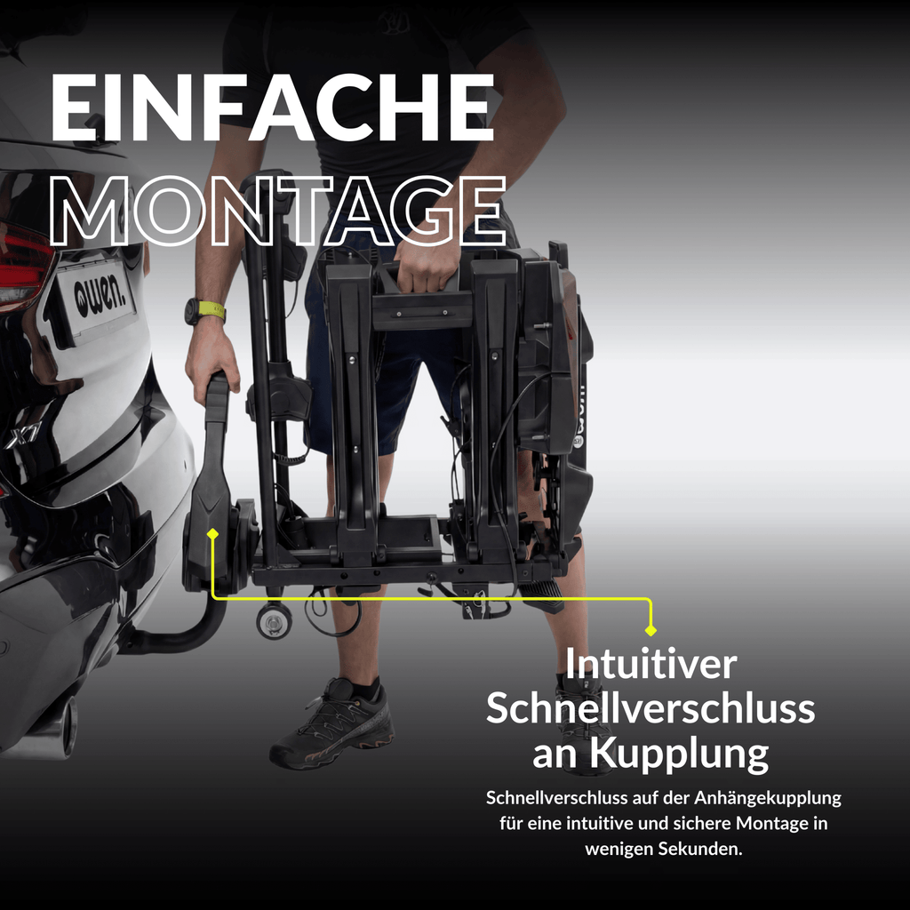 OWEN E-Bike Fahrradträger Anhängerkupplung 60 kg