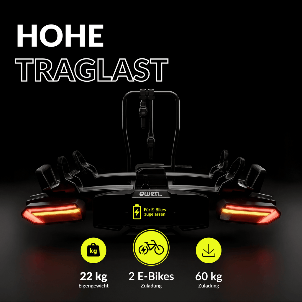 OWEN E-Bike Fahrradträger Anhängerkupplung 60 kg