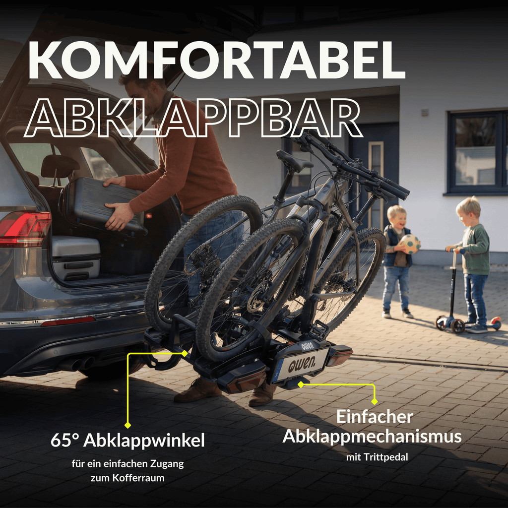 OWEN E-Bike Fahrradträger Anhängerkupplung 60 kg