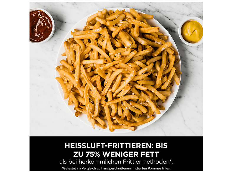 Ninja AF500EU Foodi FlexDrawer Heißluftfritteuse 10,4 L Schwarz