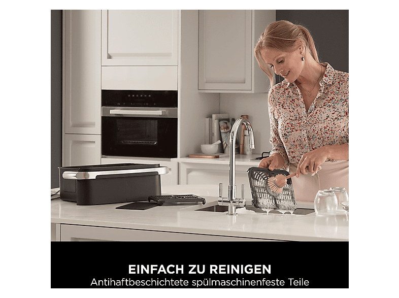 Ninja AF500EU Foodi FlexDrawer Heißluftfritteuse 10,4 L Schwarz